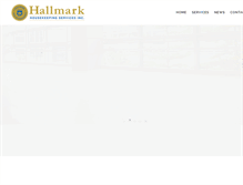 Tablet Screenshot of hallmarkhousekeeping.com